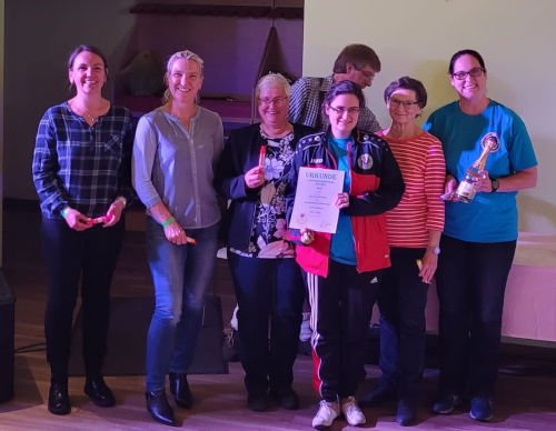 Herzlichen Glückwunsch an unsere Damen 